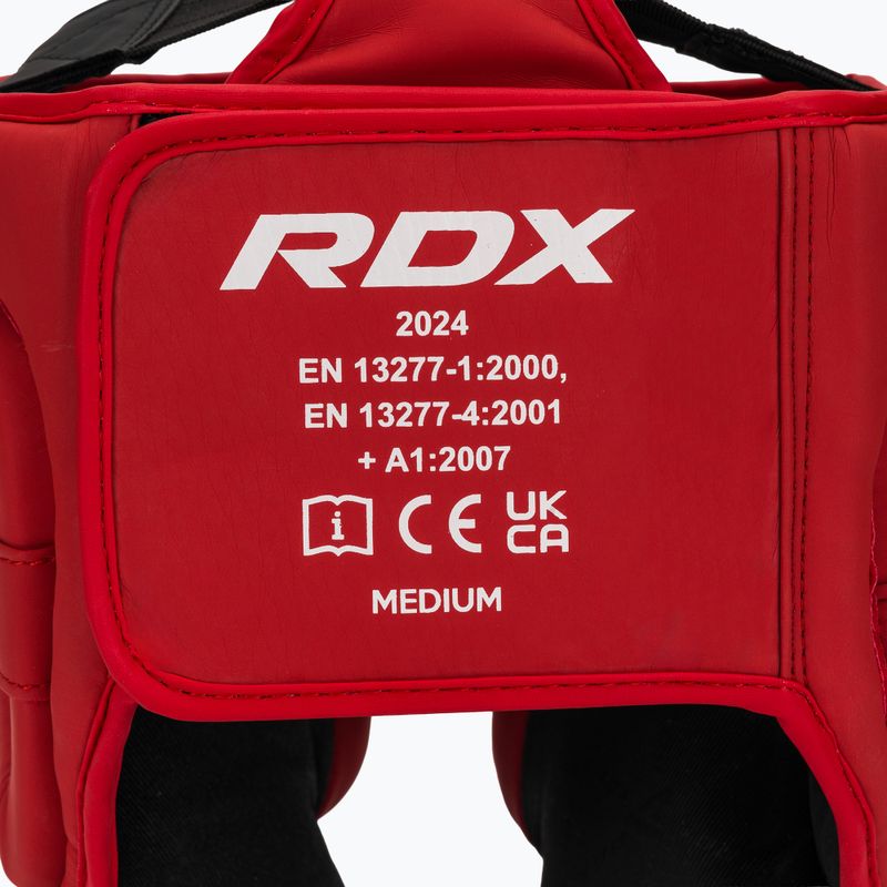 RDX Head Guard Aura Plus T-17 red boxing helmet 5