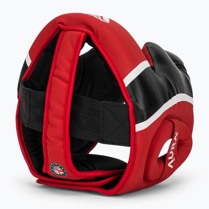 RDX Head Guard Aura Plus T-17 red boxing helmet 6