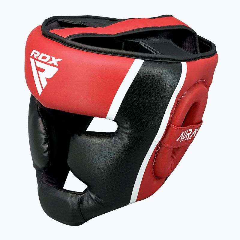 RDX Head Guard Aura Plus T-17 red boxing helmet 4