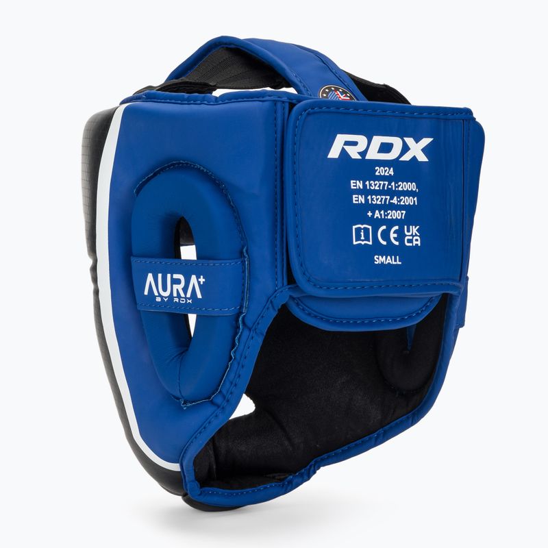 RDX Head Guard Aura Plus T-17 blue boxing helmet 3