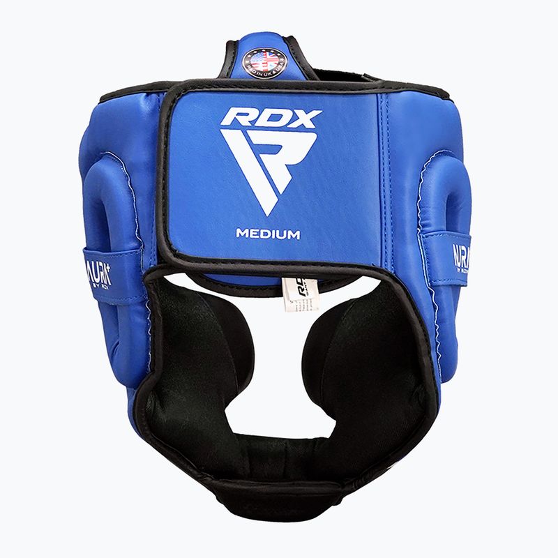 RDX Head Guard Aura Plus T-17 blue boxing helmet 2