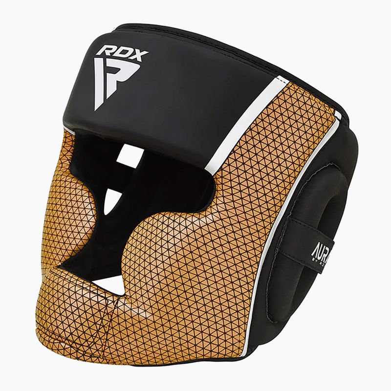 RDX Head Guard Aura Plus T-17 golden boxing helmet 2