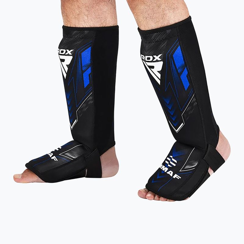 Foot and tibia protectors RDX IMMAF Approved Neoprene Shin Instep red 6