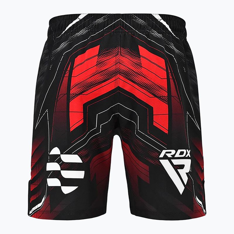 Men's training shorts RDX IMMAF Approved MMA Fight & Training red 2
