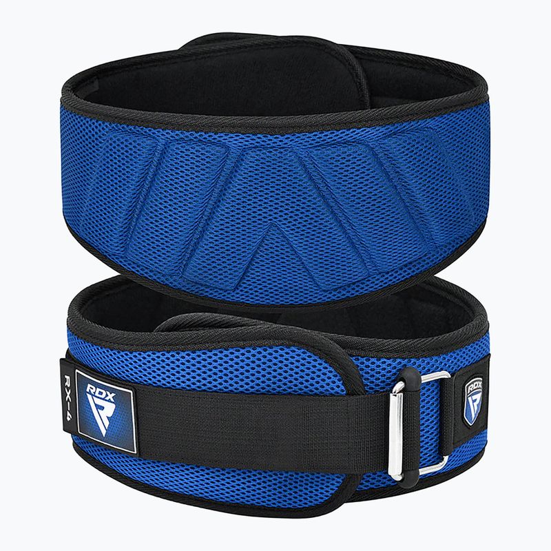 Weightlifting belt RDX Rx4 Weightlifting Belt blue 2
