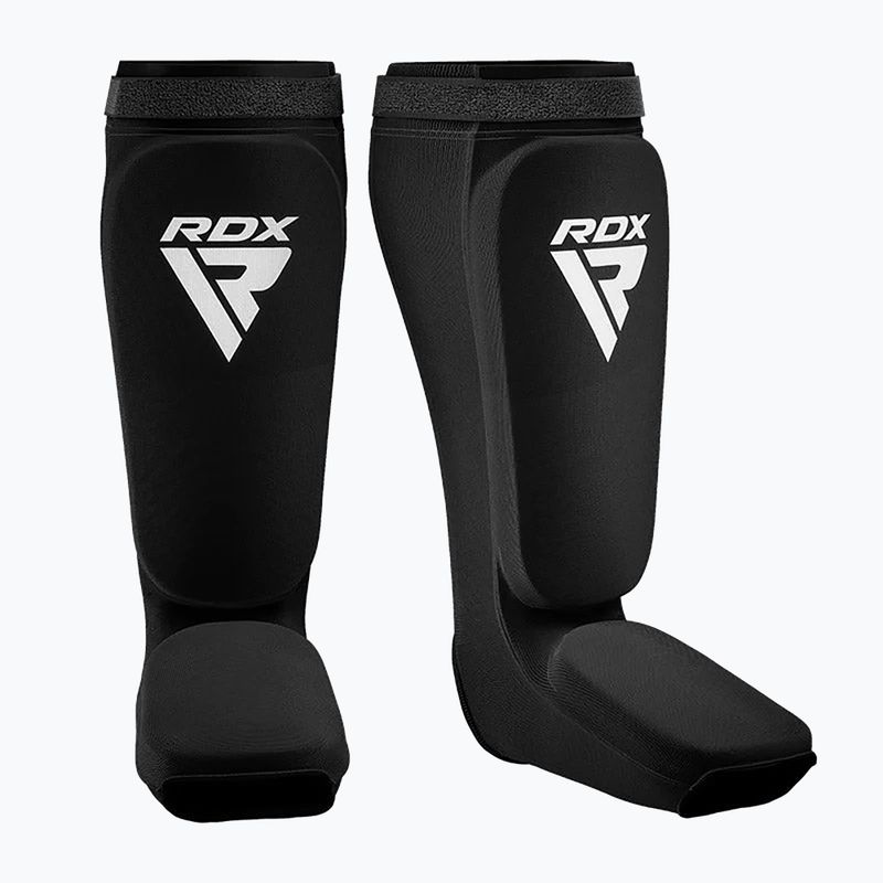 RDX Hosiery Shin Instep Foam tibia protectors black/white