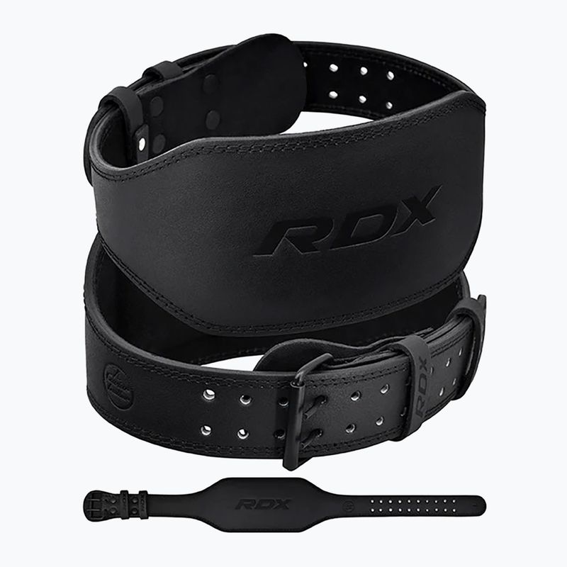 RDX Weightlifting Belt 6" Leather black 2