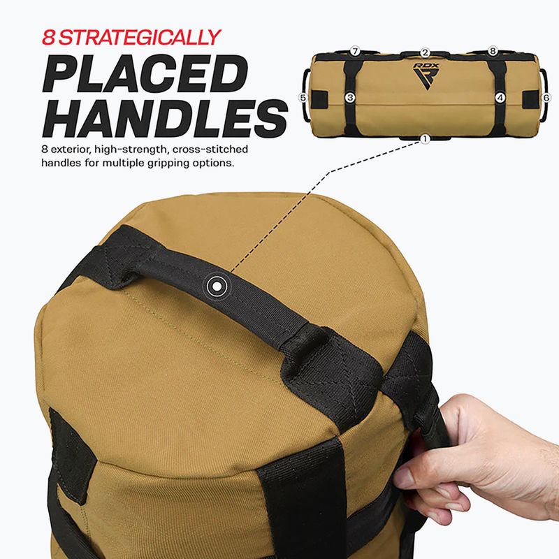 RDX Fitness Sand khaki punching bag 9