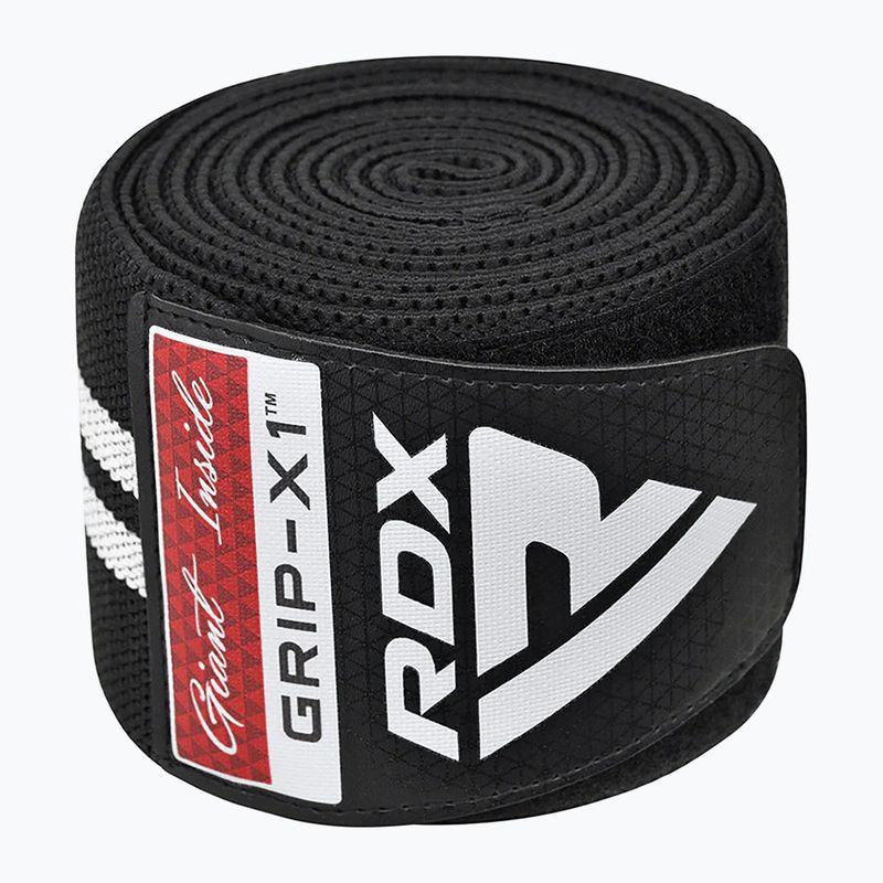 RDX KR11 Gym Knee Wrap black/white knee protectors 3