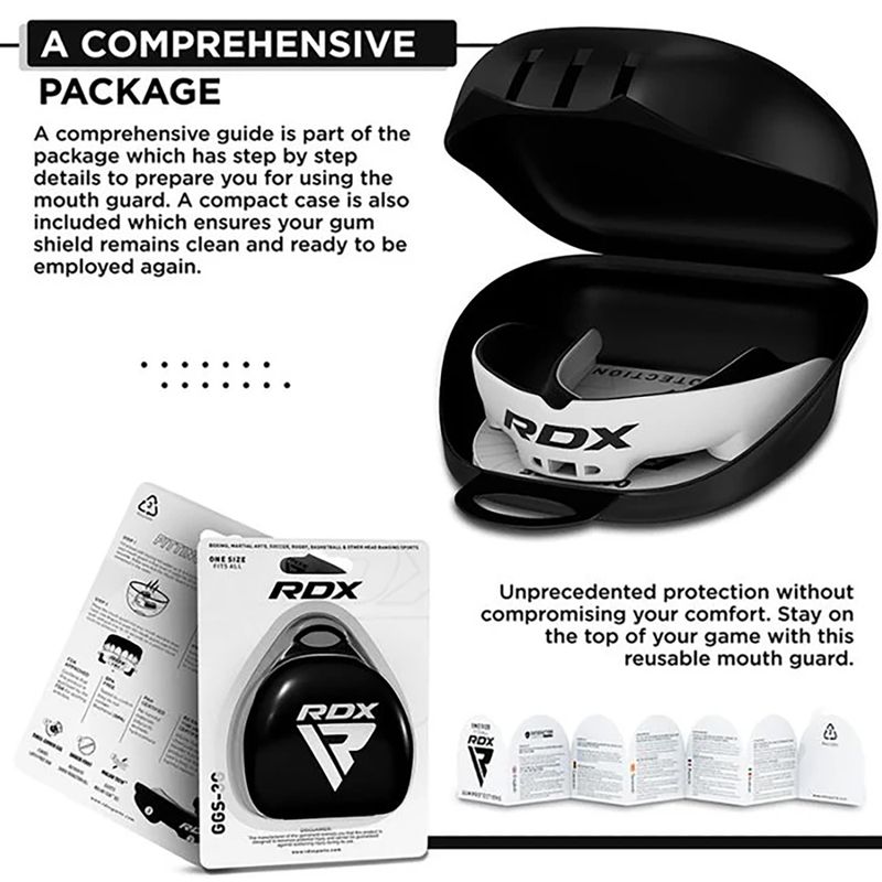 RDX Mouth Guard white/black 3