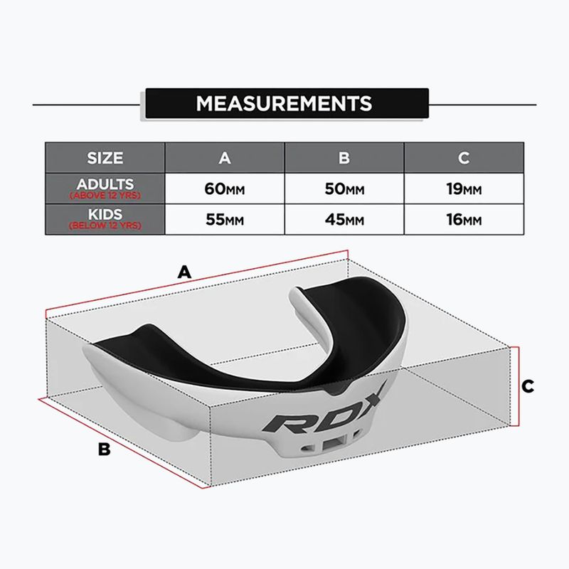 RDX Mouth Guard white/black 5