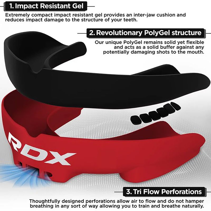 RDX Mouth Guard black/red 2