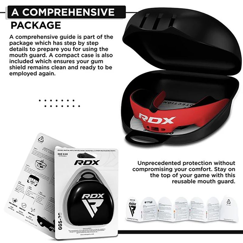 RDX Mouth Guard black/red 4