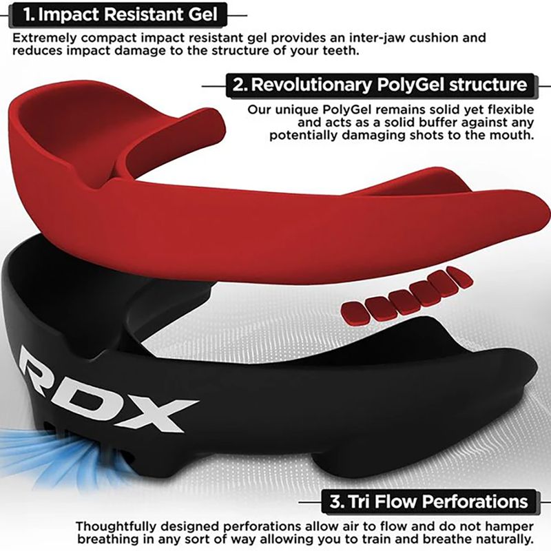 RDX Mouth Guard red/black 3