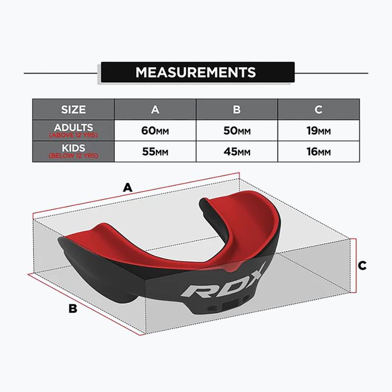 RDX Mouth Guard red/black 4
