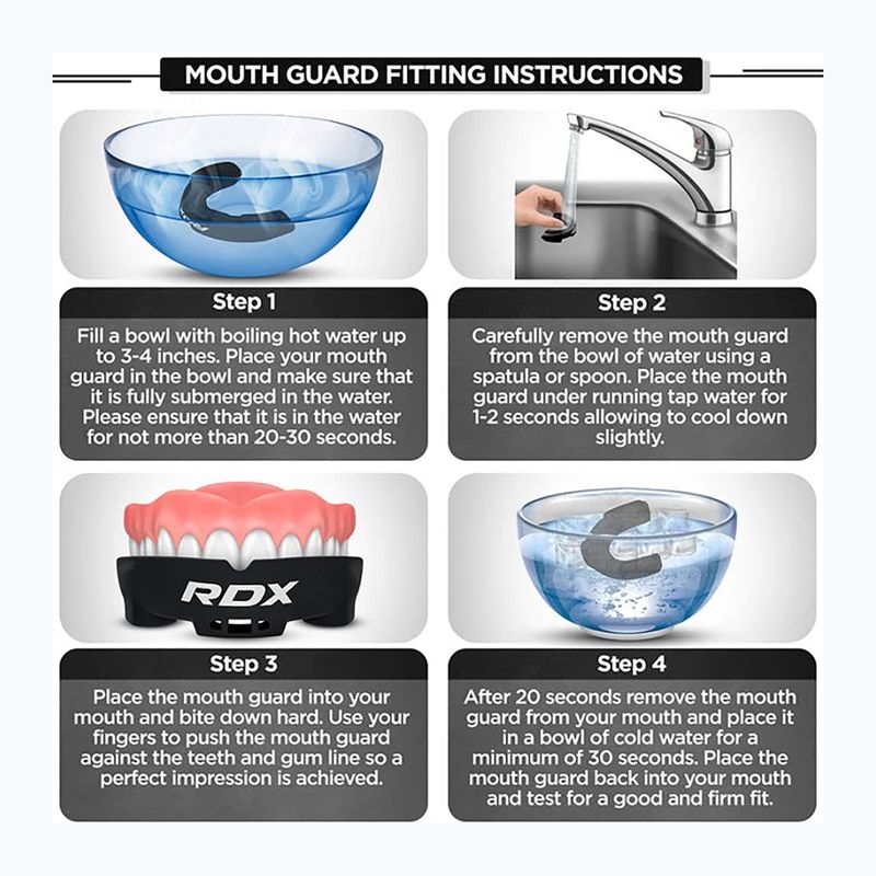 RDX Mouth Guard red/black 6