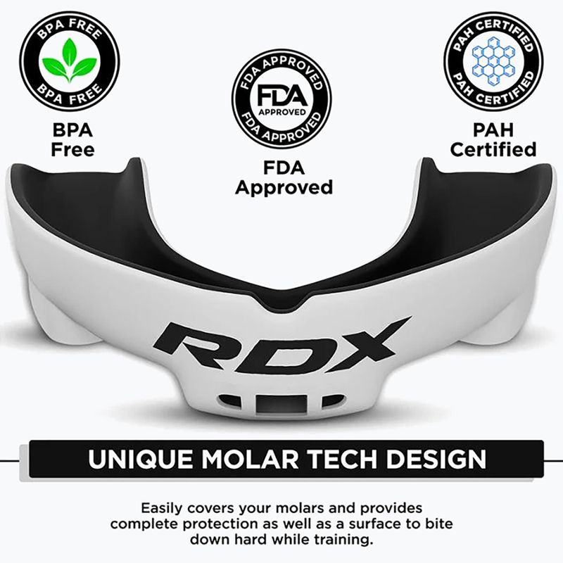 Children's mouthgard RDX Mouth Junior white/black 3