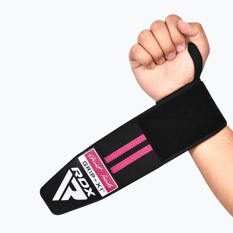 Wrist brace RDX WR11 Gym Wrist Wrap black/pink 4