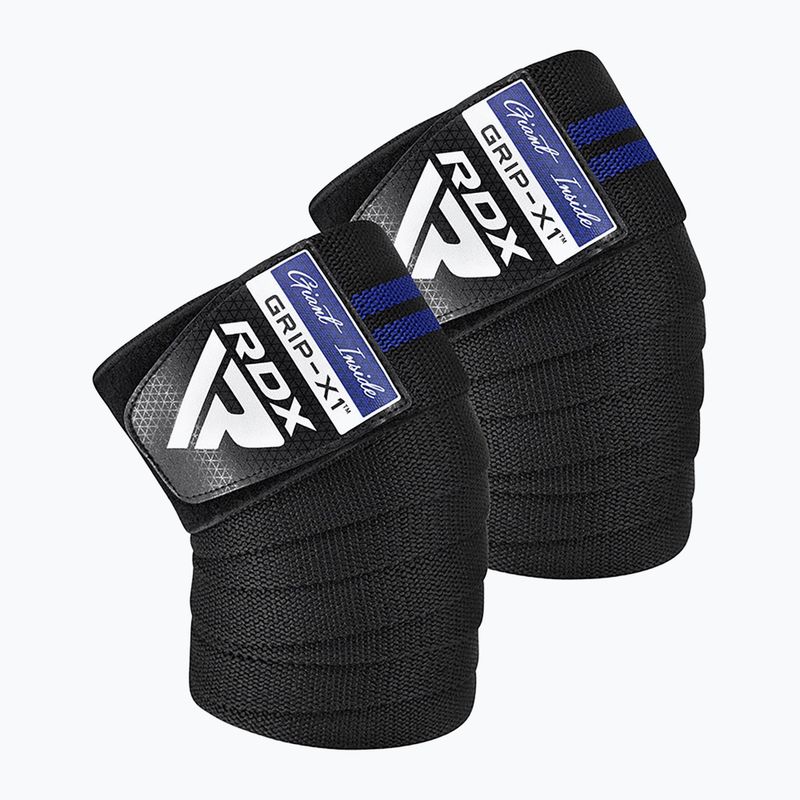 RDX KR11 Gym Knee Wrap black/blue knee protectors