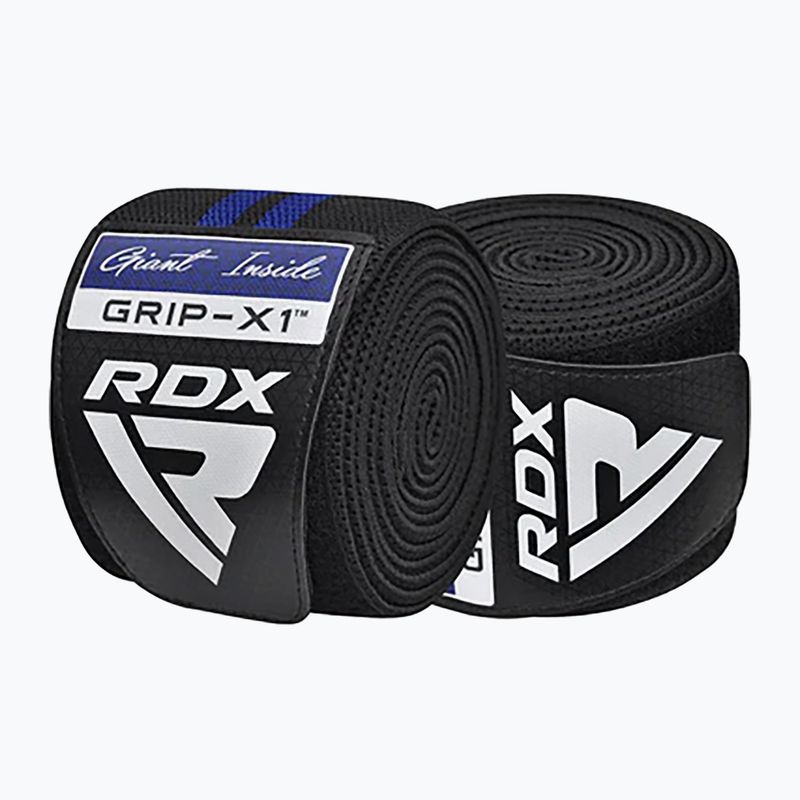 RDX KR11 Gym Knee Wrap black/blue knee protectors 2