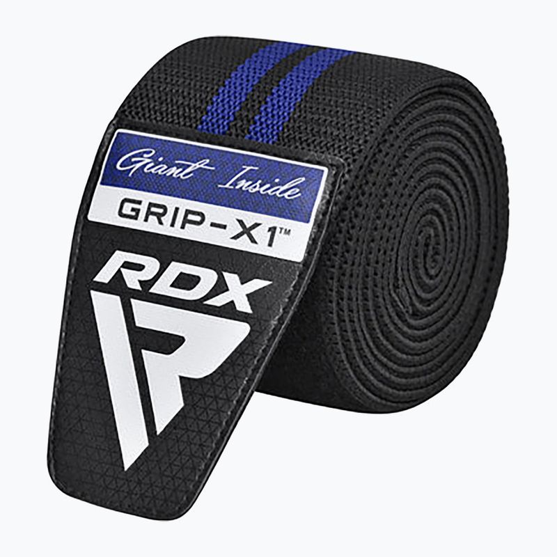 RDX KR11 Gym Knee Wrap black/blue knee protectors 4