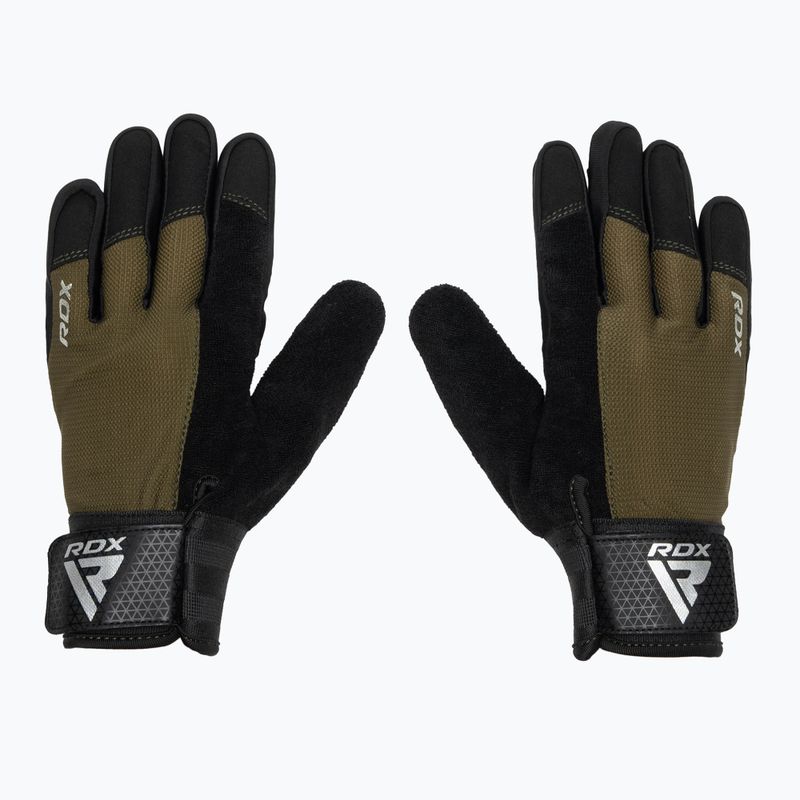 Training gloves RDX W1F Full Finger army green 2