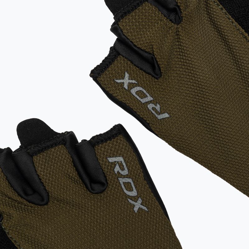 RDX W1H Gym Workout Gloves army green 6
