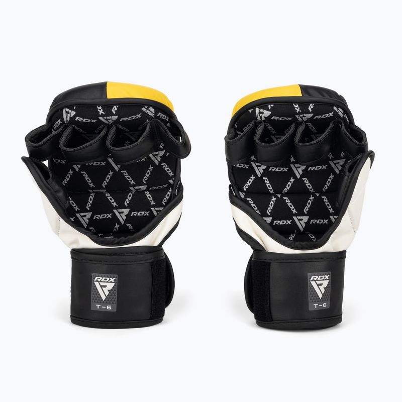 RDX Grappling Glove REX T6 Plus yellow 2