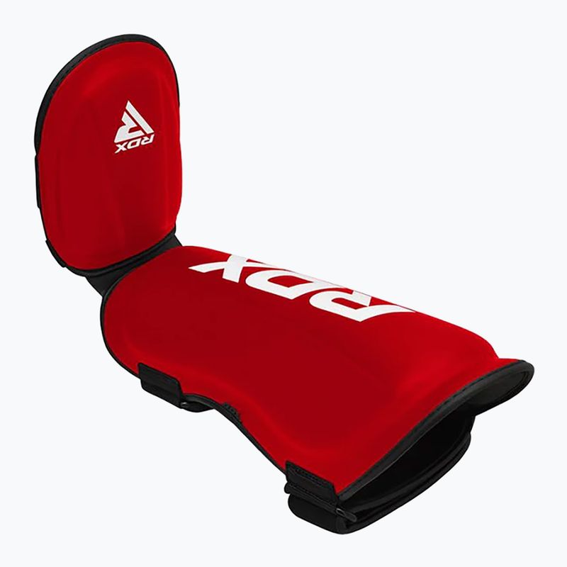Foot and tibia protectors RDX T1 Shin Instep Molded King red/white 5