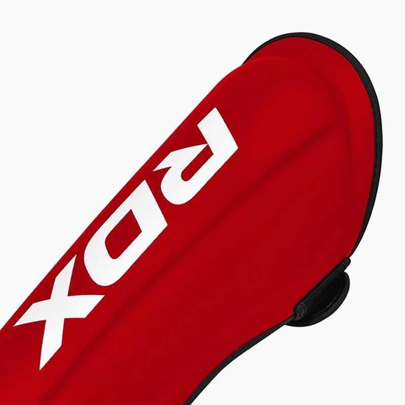 Foot and tibia protectors RDX T1 Shin Instep Molded King red/white 6