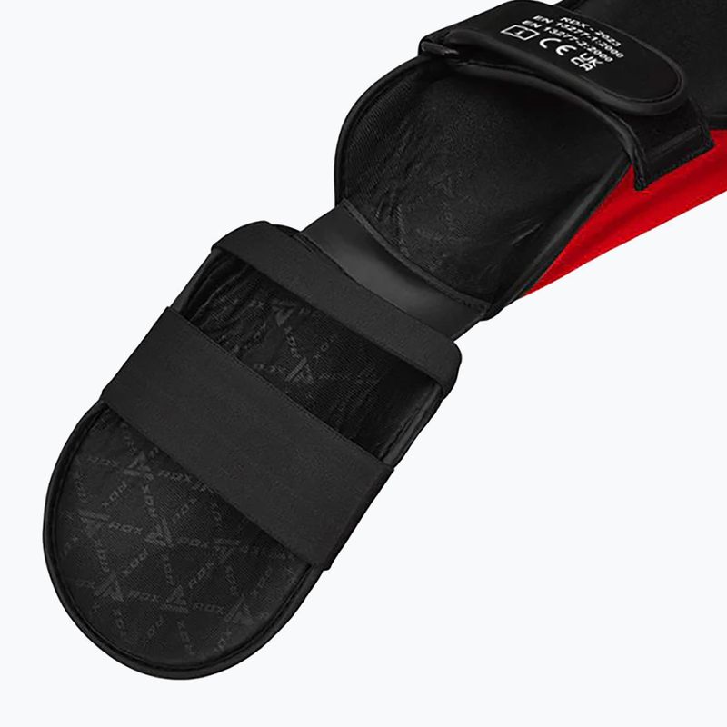 Foot and tibia protectors RDX T1 Shin Instep Molded King red/white 7
