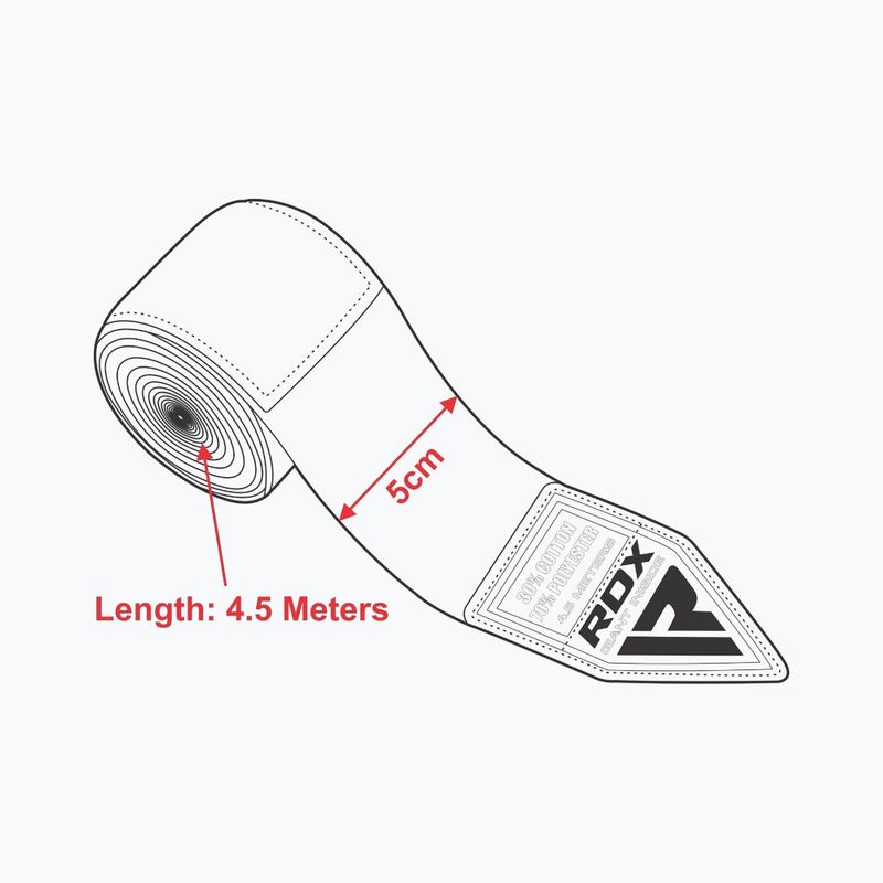 Boxing bandages RDX HWX-RU+ blue 4