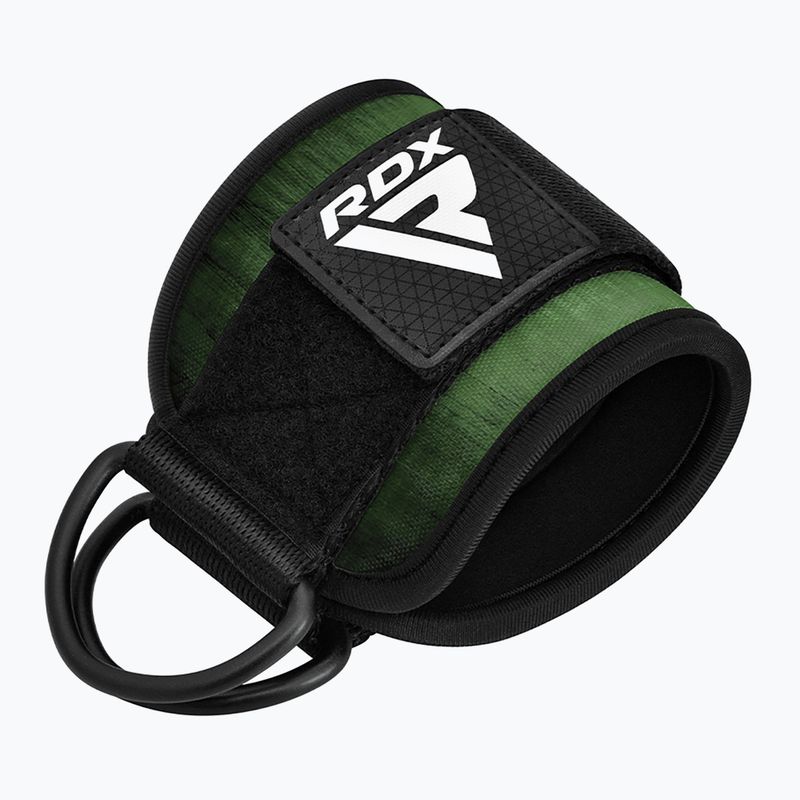 RDX A4 Ankle Hook Straps For Gym Cable Machine army green 2