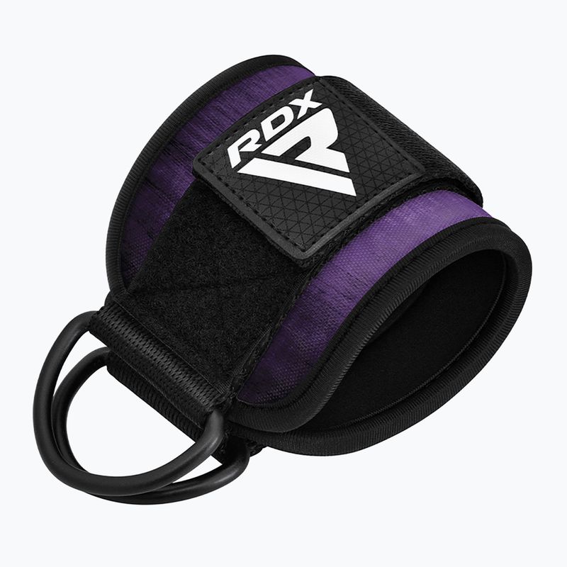 RDX A4 Ankle Hook Straps For Gym Cable Machine purple 2