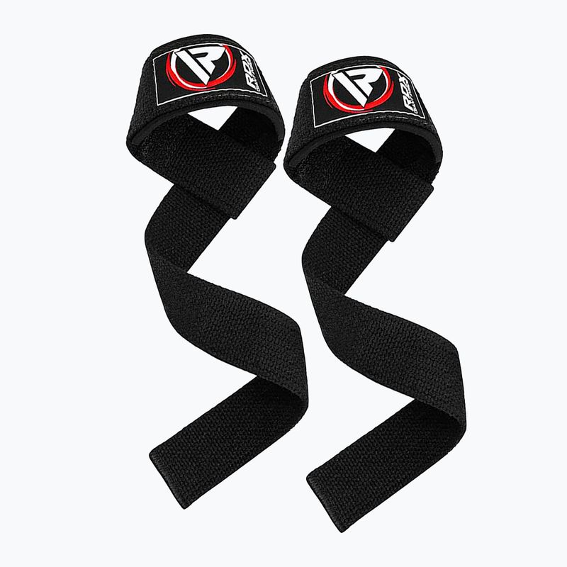 RDX Single Strap weightlifting straps black WAN-W1B+