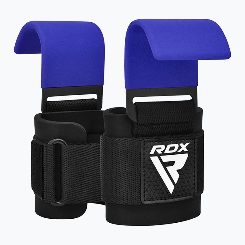 RDX W5 Weight Lifting Hook Strap blue