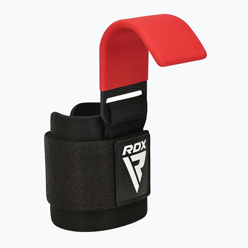 RDX W5 Weight Lifting Hook Strap red 2