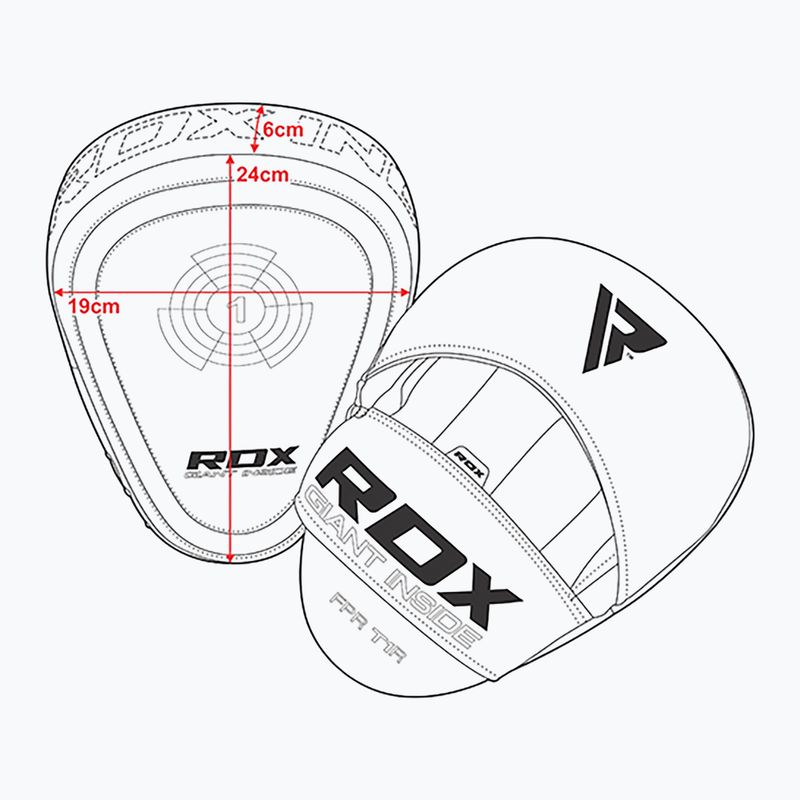 RDX Focus Pad T1 training discs black FPR-T1PB 5