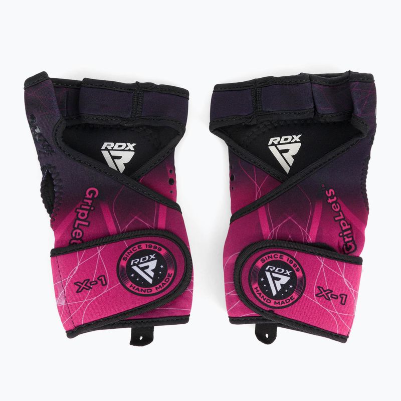 RDX Weight Lifting X1 Long Strap Workout Gloves WGN-X1P 2
