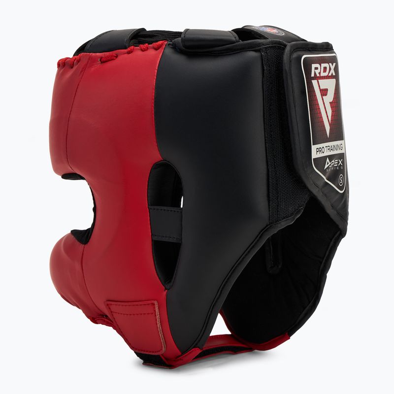 RDX Apex Boxing Helmet Head Gear With Nose Protection Bar red 3