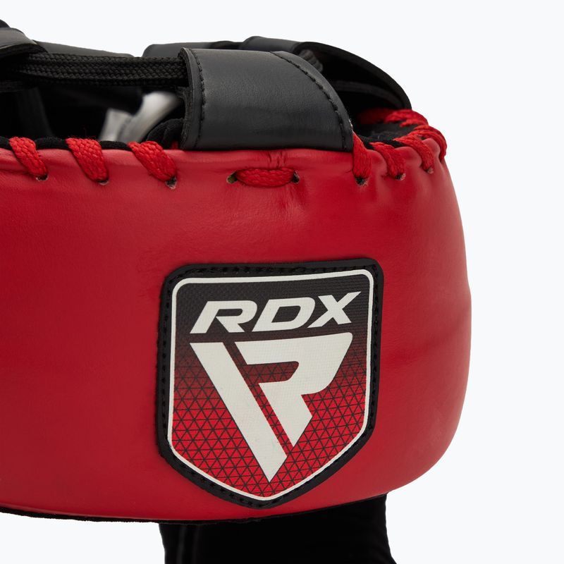 RDX Apex Boxing Helmet Head Gear With Nose Protection Bar red 4