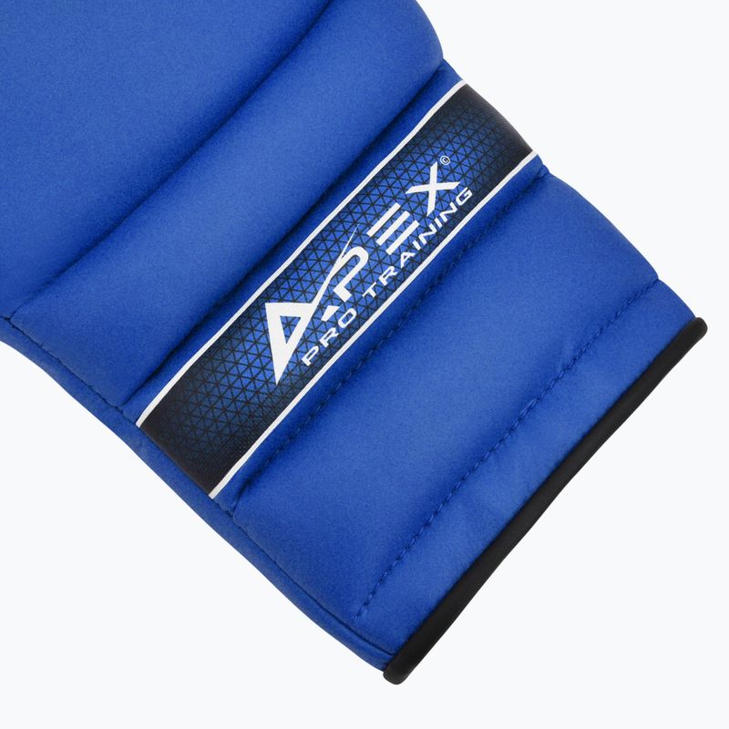 RDX Apex Lace Up Training Sparring Boxing Gloves blue 5