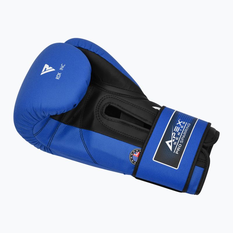 RDX Apex Sparring Training Boxing Gloves Hook & Loop blue 4