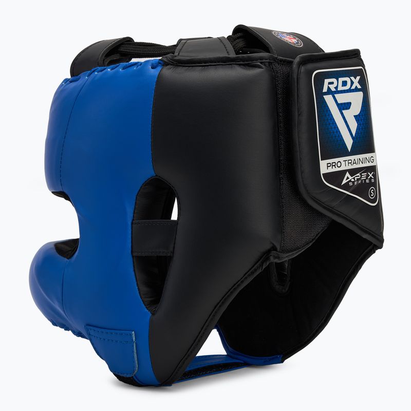 RDX Apex Boxing Helmet Head Gear With Nose Protection Bar blue 3