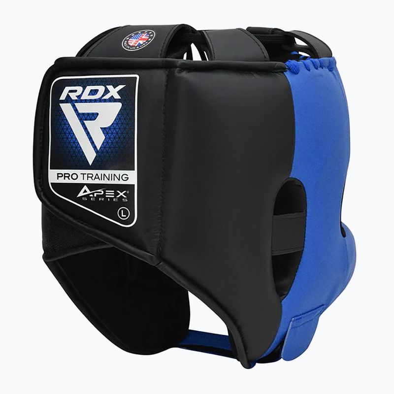 RDX Apex Boxing Helmet Head Gear With Nose Protection Bar blue 3