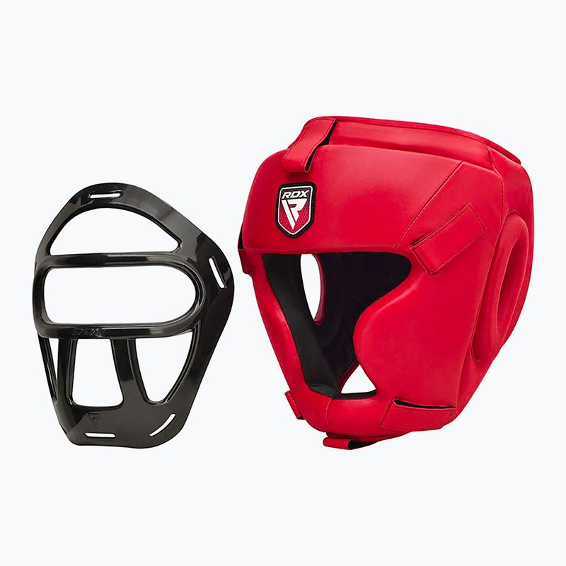 Boxing helmet RDX Guard Grill T1 red 7