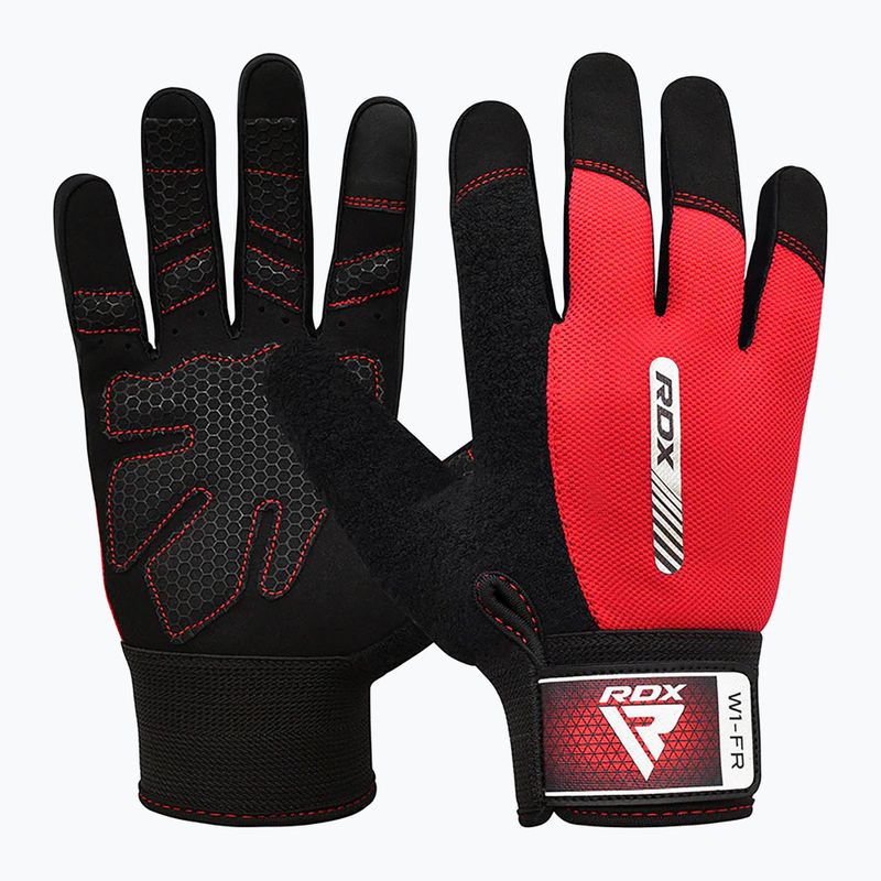 RDX W1F Full Finger training gloves red