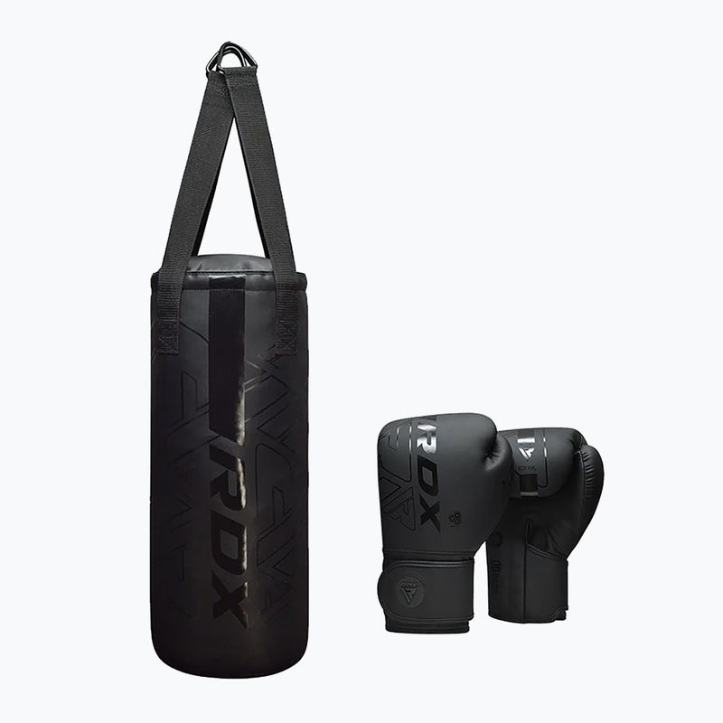 RDX F6 Junior Punch Bag + Boxing Gloves matte black