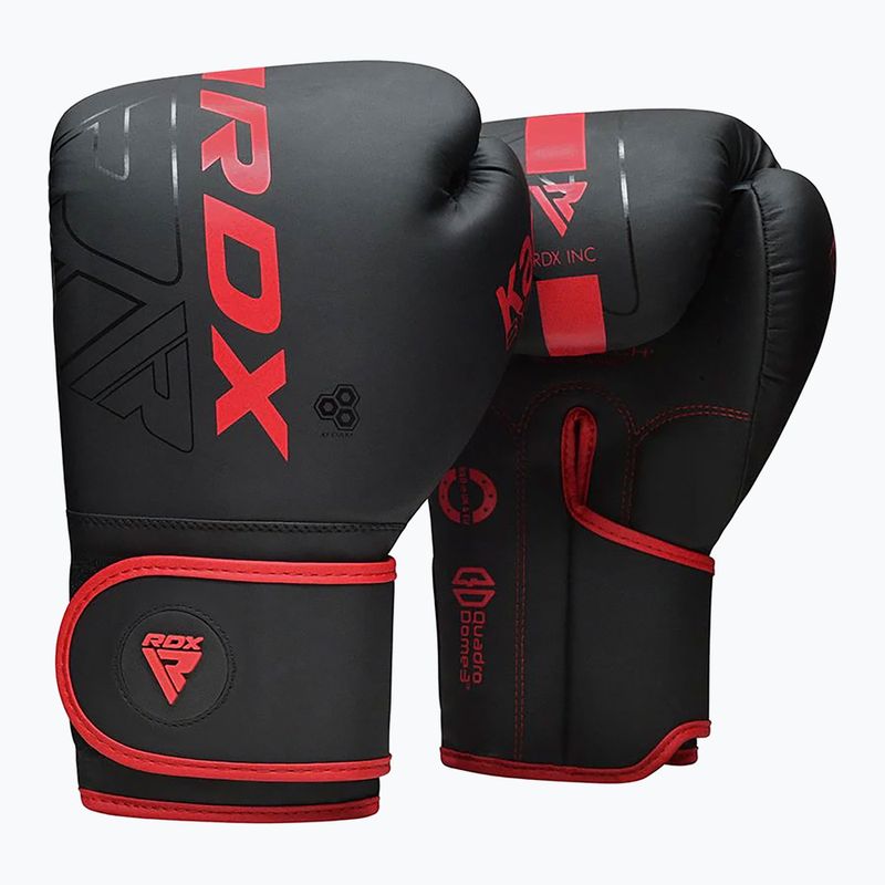 RDX F6 Junior Punch Bag + Boxing Gloves matte red 2