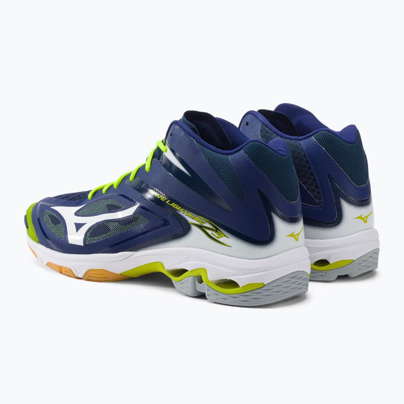 Men's volleyball shoes Mizuno Wave Lightning Z3 Mid blue V1GA170571 3